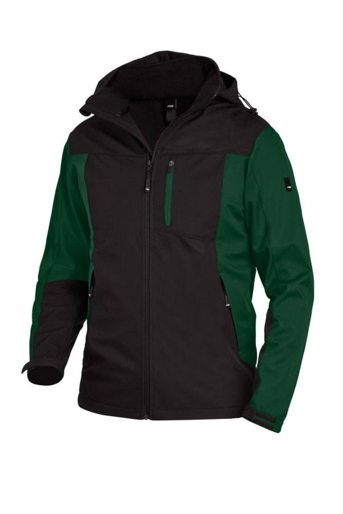 FHB JANNIK Softshelljacke, grün-schwarz, Gr.