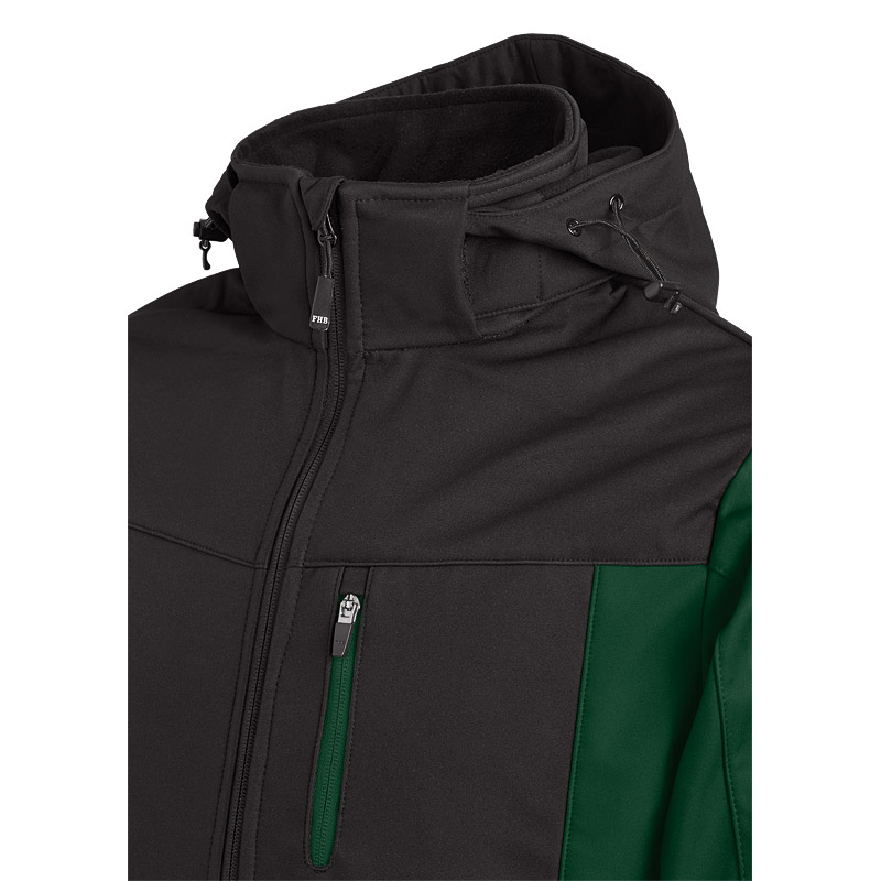 FHB JANNIK Softshelljacke, grün-schwarz, Gr.