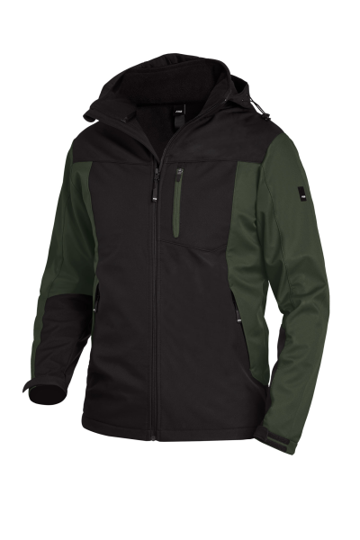 FHB JANNIK Softshelljacke, oliv-schwarz, Gr.