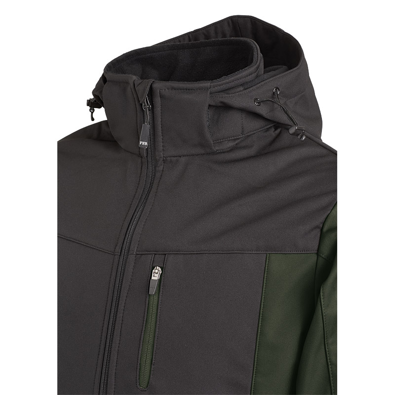 FHB JANNIK Softshelljacke, oliv-schwarz, Gr.