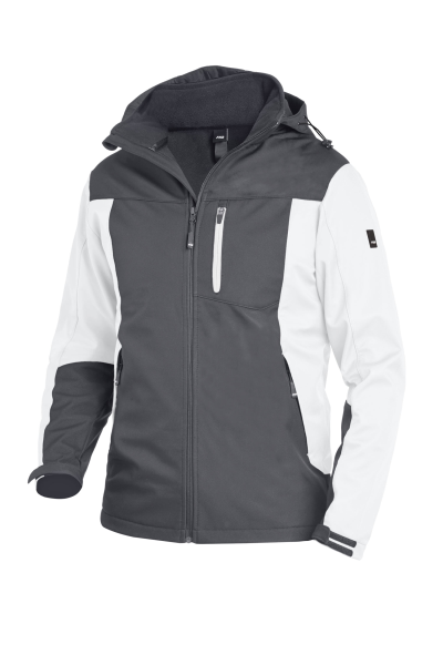 FHB JANNIK Softshelljacke, weiss-anthrazit, Gr.