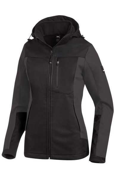 FHB JULIA Softshell-Jacke Damen, anthrazit-schwarz, Gr.