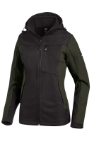 FHB JULIA Softshell-Jacke Damen, oliv-schwarz, Gr. L
