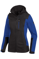 FHB JULIA Softshell-Jacke Damen, royalblau-schwarz, Gr. 3XL