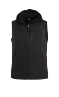 FHB JUSTUS Softshellweste, anthrazit-schwarz, Gr. M