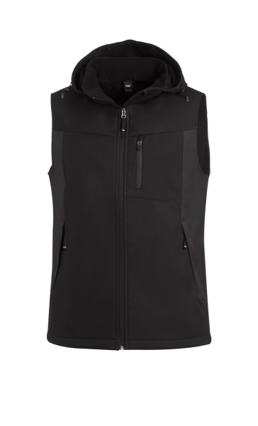 FHB JUSTUS Softshellweste, anthrazit-schwarz