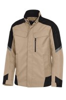FHB LARS Arbeitsjacke, beige-schwarz, Gr. 5XL