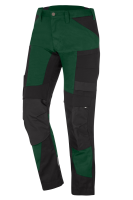 FHB LEO Arbeitshose elastisch, grün-schwarz, Gr. 60