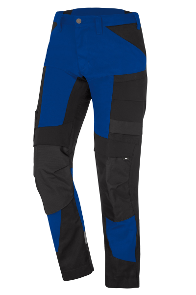 FHB LEO Arbeitshose elastisch, royalblau-schwarz, Gr.