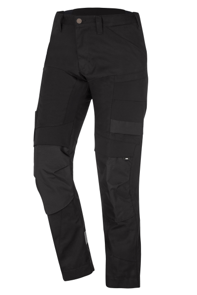 FHB LEO Arbeitshose elastisch, schwarz, Gr.