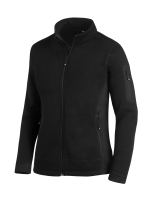 FHB MARIEKE Strick-Fleece-Jacke Damen, schwarz, Gr.