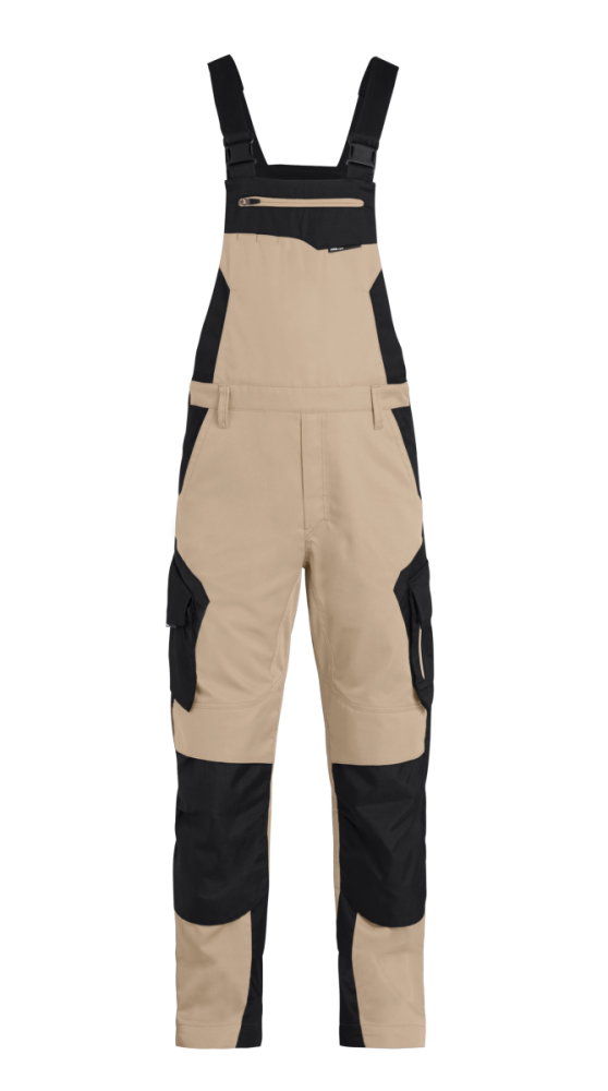 FHB PASCAL Latzhose, beige-schwarz, Gr.