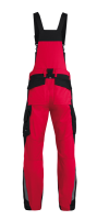 FHB PASCAL Latzhose, rot-schwarz, Gr.