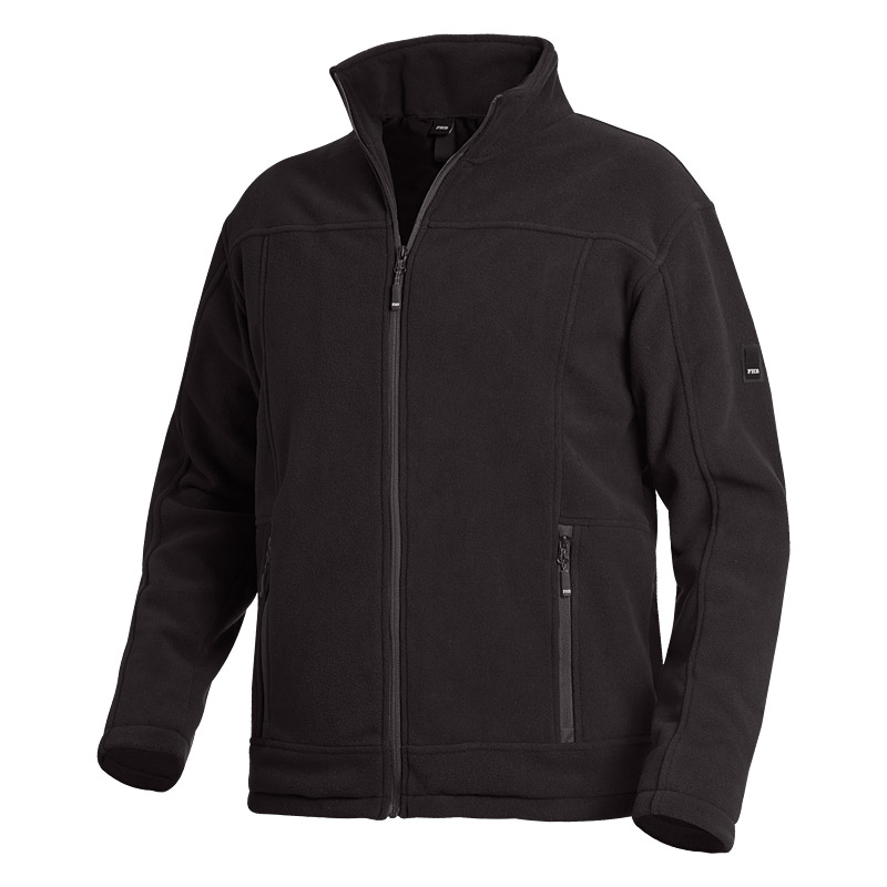 FHB ROMAN Fleece-Jacke, schwarz, Gr. XL