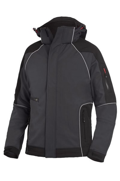 FHB WALTER Softshelljacke, anthrazit-schwarz