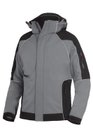 FHB WALTER Softshelljacke, grau-schwarz, Gr. XL