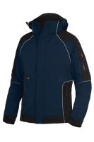FHB WALTER Softshelljacke, marine-schwarz, Gr. 4XL