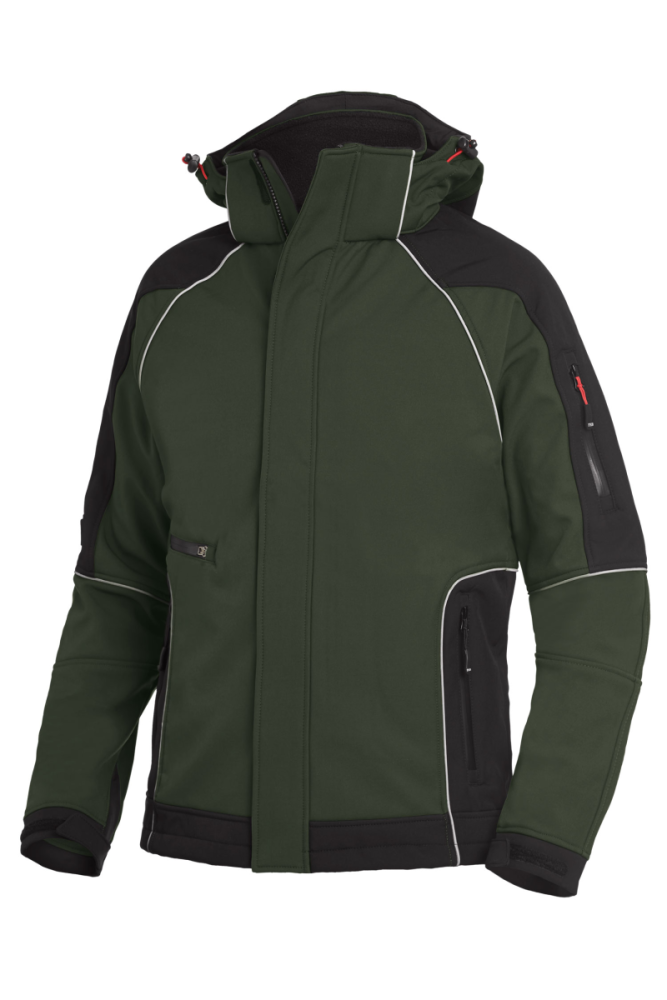 FHB WALTER Softshelljacke, oliv-schwarz, Gr. M