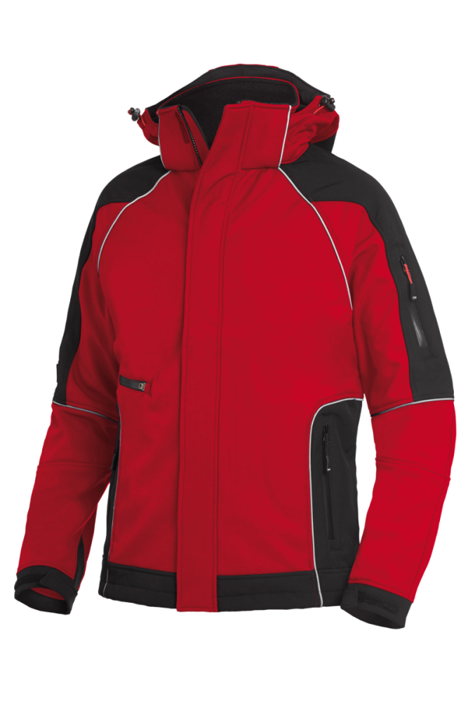 FHB WALTER Softshelljacke, rot-schwarz, Gr. S
