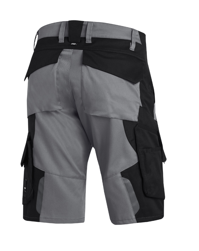 FHB WULF Bermuda, grau-schwarz, Gr. 60