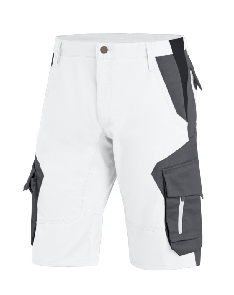 FHB WULF Bermuda,weiss-anthrazit, Gr. 52