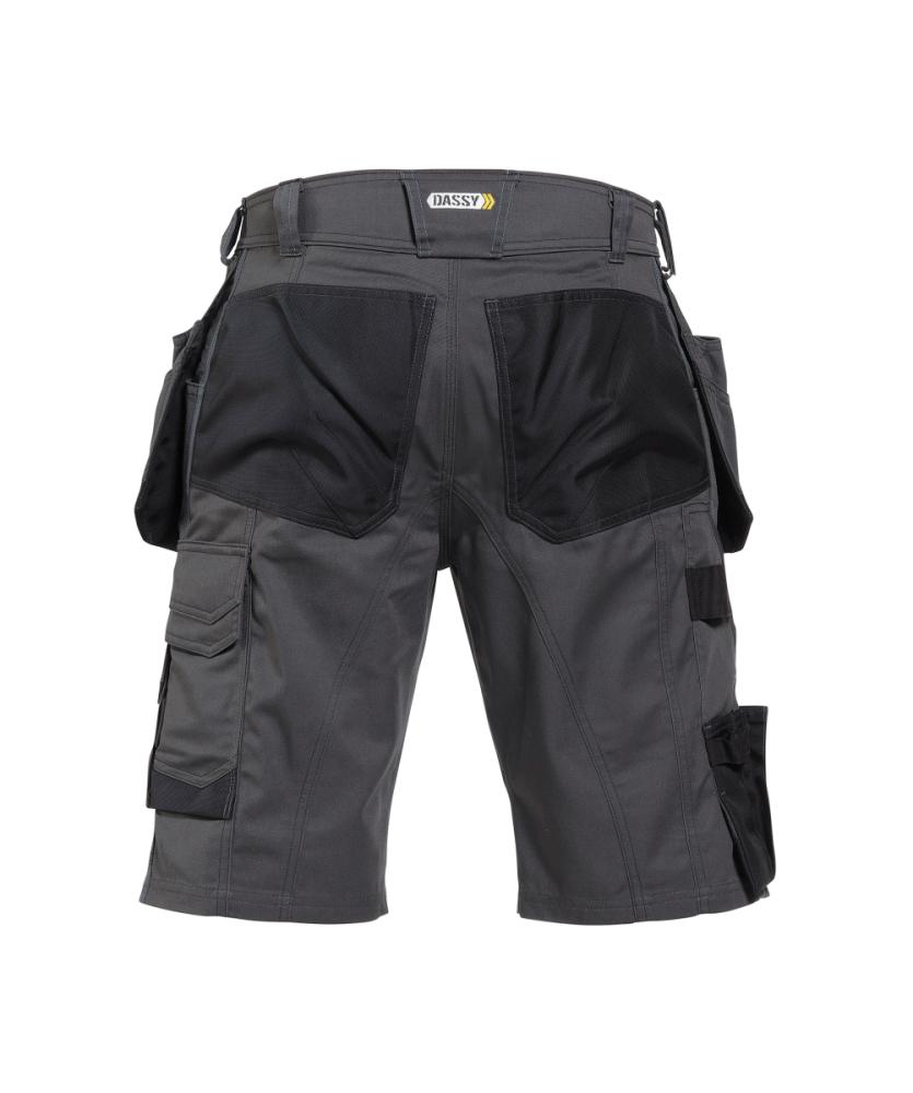 Dassy ® Bionic, Arbeitsshorts mit Holstertaschen, Anthrazitgrau/schwarz, 67