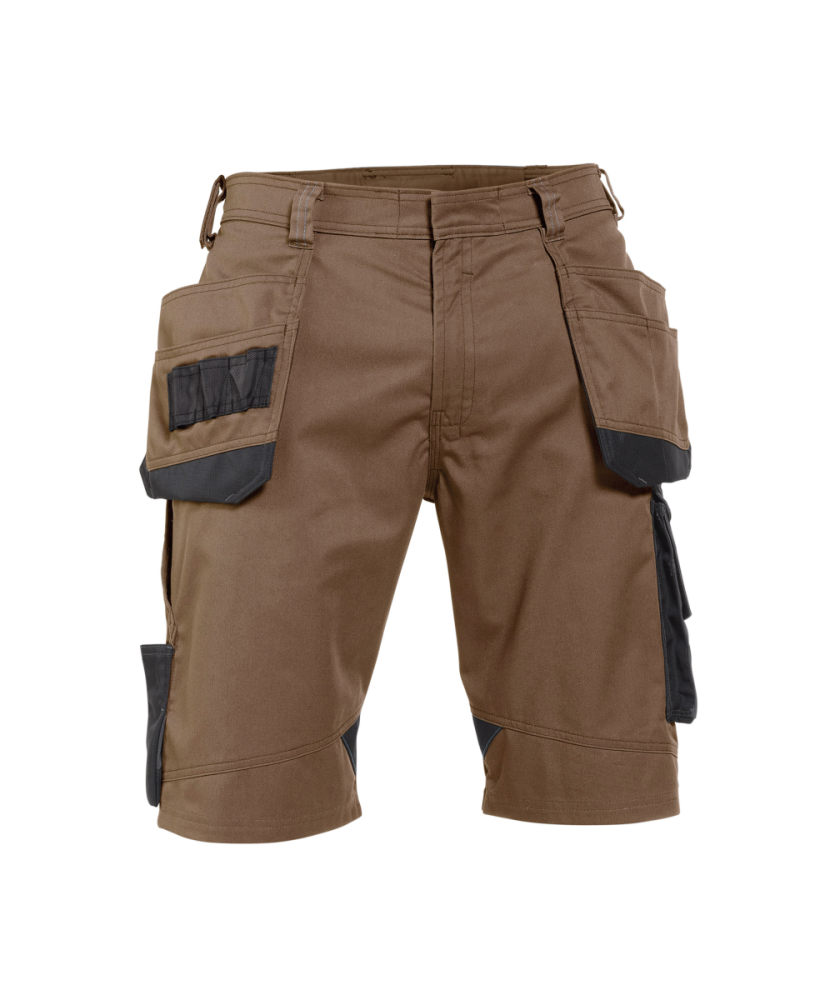 Dassy ® Bionic, Arbeitsshorts mit Holstertaschen, Lehmbraun/anthrazitgrau, 60