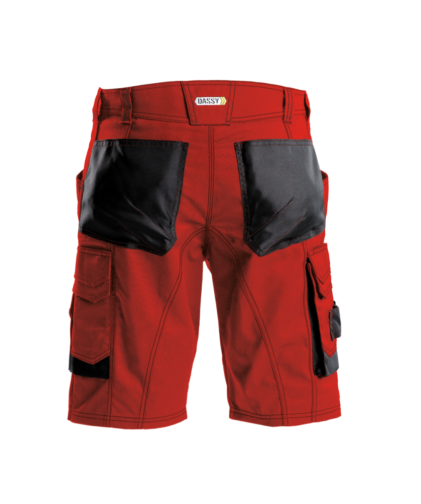 Dassy ® Cosmic, Arbeitsshorts, Rot/schwarz, 64