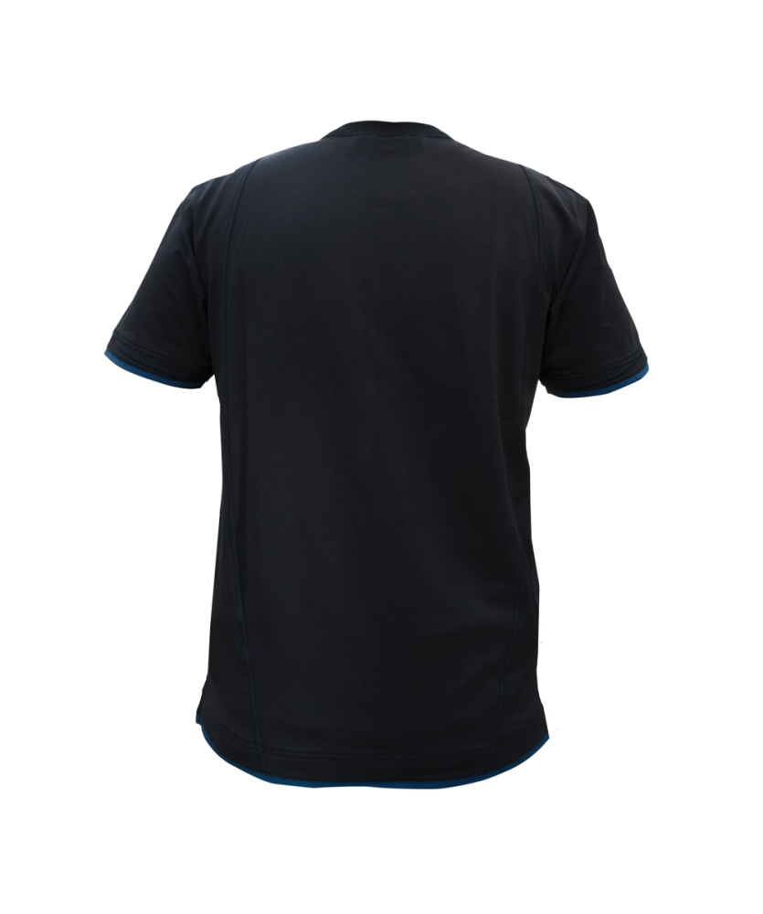 Dassy ® Kinetic, T-shirt, Schwarz/azurblau