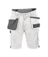 Dassy ® Monza, Zweifarbige Arbeitsshorts mit Holstertaschen, Weiß/zementgrau, 64