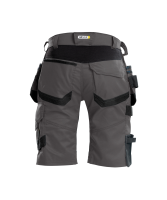 Dassy ® Trix, Stretch-Arbeitsshorts mit Holstertaschen, Anthrazitgrau/schwarz, 63