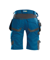 Dassy ® Trix, Stretch-Arbeitsshorts mit Holstertaschen, Azurblau/anthrazitgrau, 46