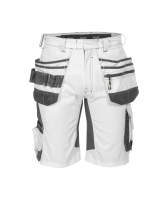 Dassy ® Trix Painters, Stretch-Malershorts mit Holstertaschen, Weiß/anthrazitgrau, 66