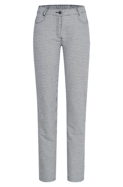 Greiff Damen-Hose 5 Pocket Regular Fit, s/w pepita