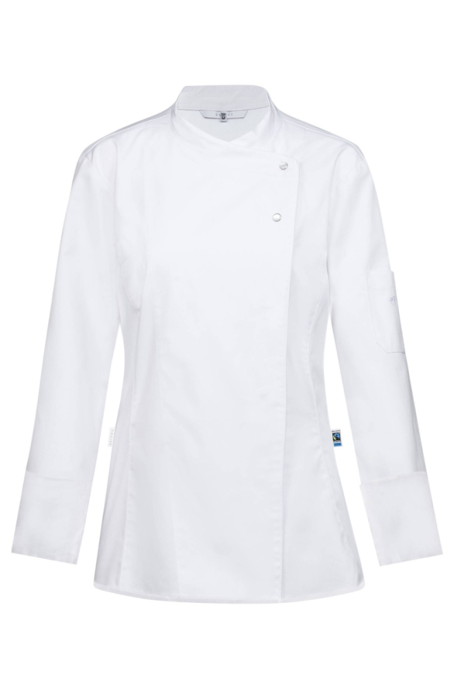 Greiff Damen-Kochjacke Langarm Regular Fit, weiss