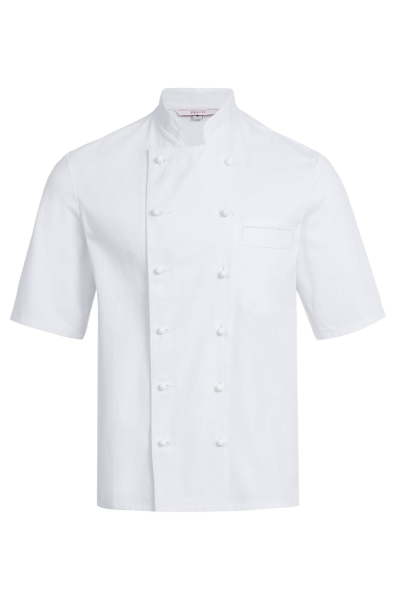 Greiff Kochjacke Kurzarm,  Regular Fit, weiss