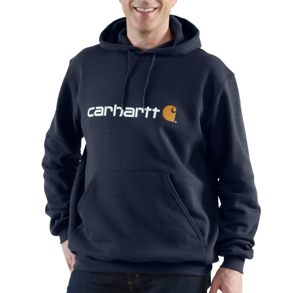 Carhartt Signature Logo Sweatshirt, New Navy
