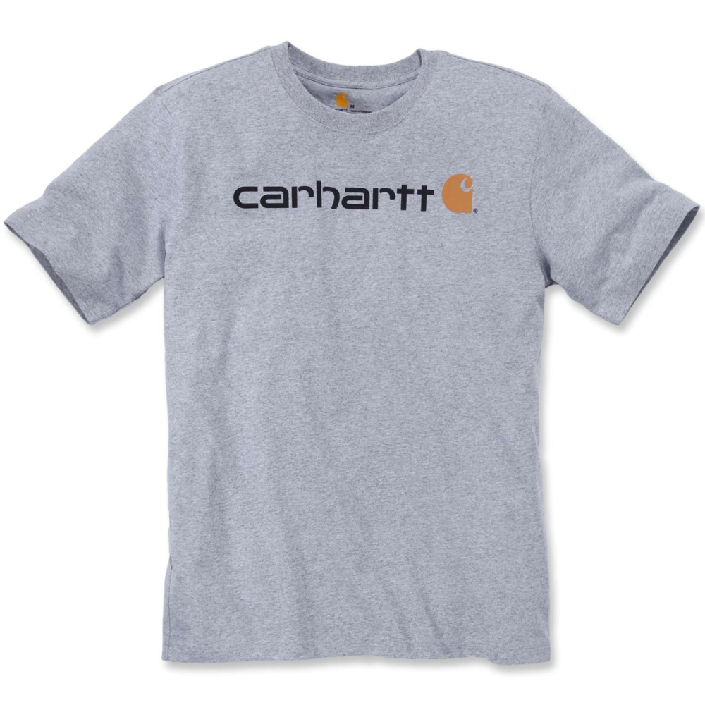 Carhartt Core Logo T-shirt S/s, Heather Grey