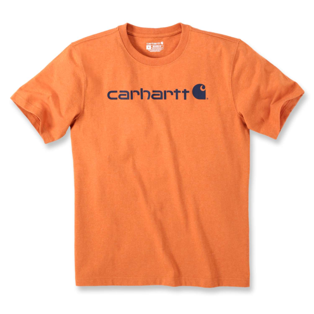 Carhartt Core Logo T-shirt S/s, Marmalade Heather, M
