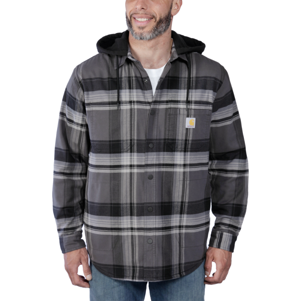 Carhartt Flannel Sherpa-lined Shirt Jac, Black