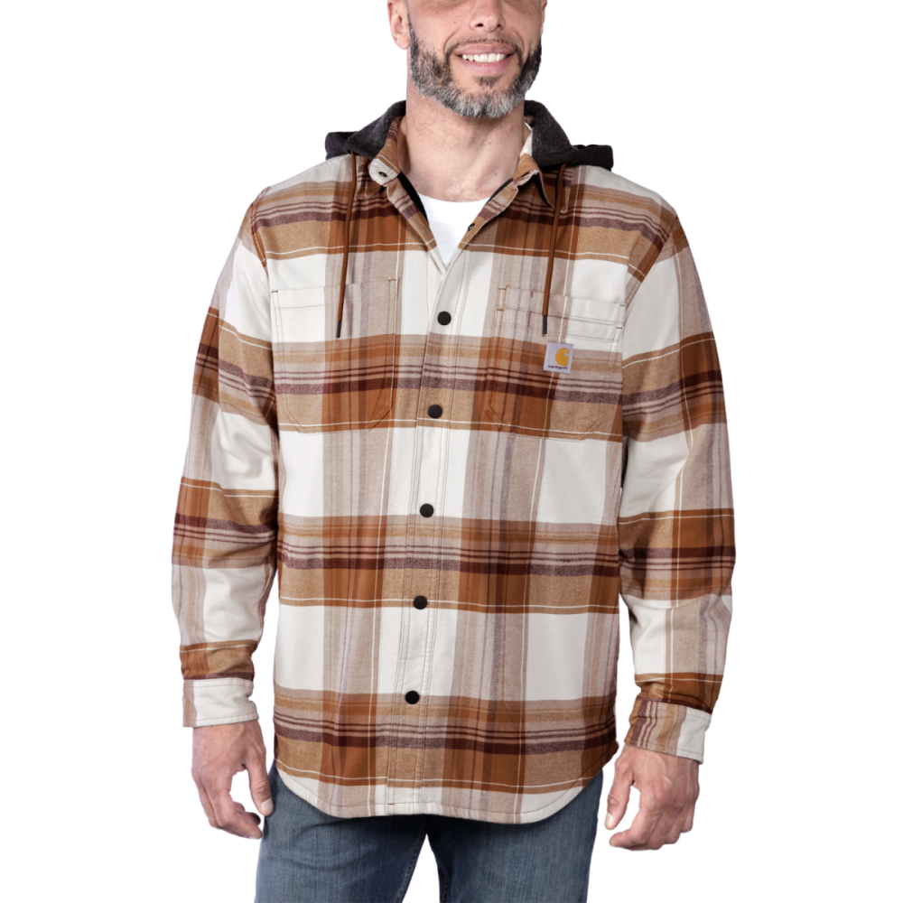 Carhartt Flannel Sherpa-lined Shirt Jac, ® Brown