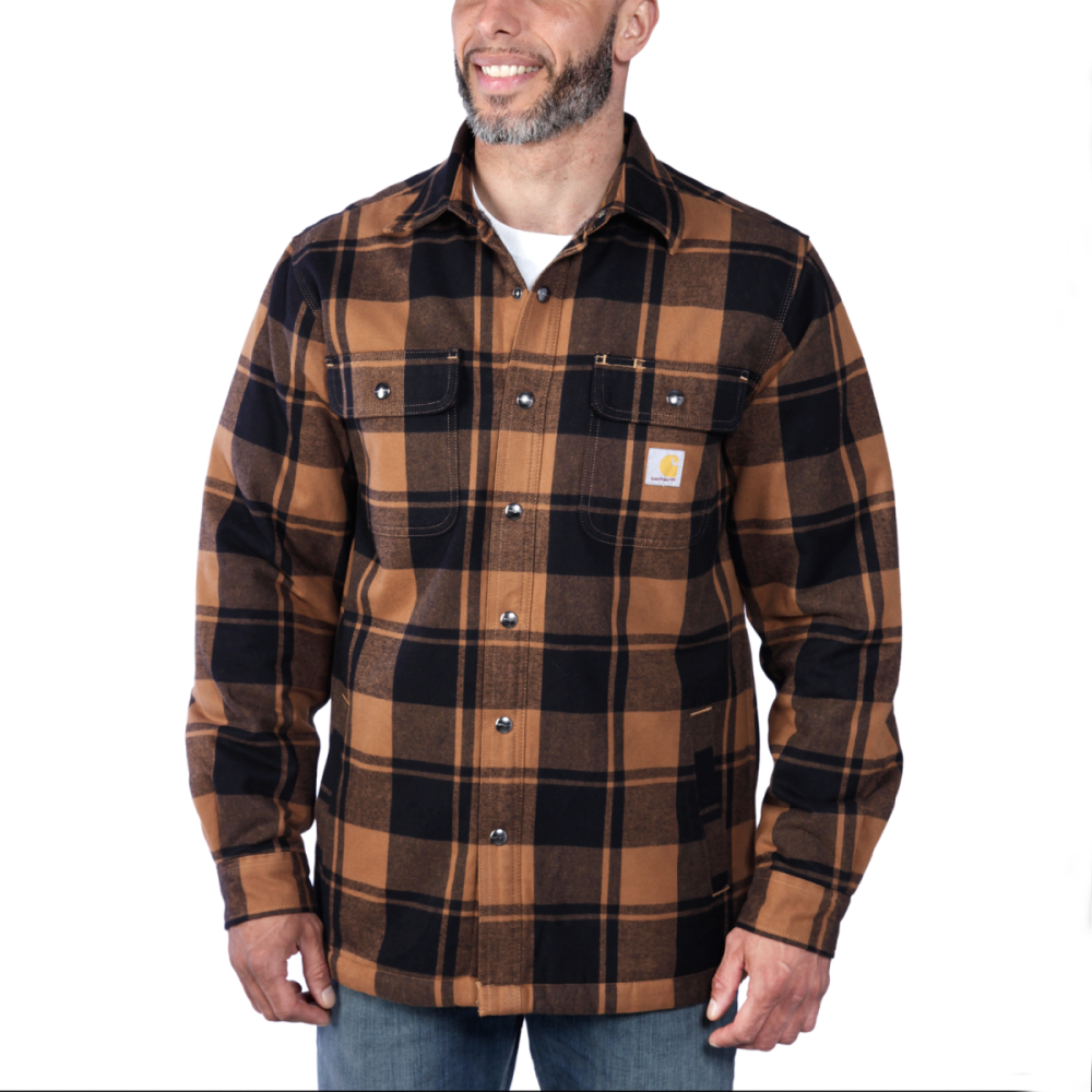 Carhartt Flannel Sherpa-lined Shirt Jac, ® Brown