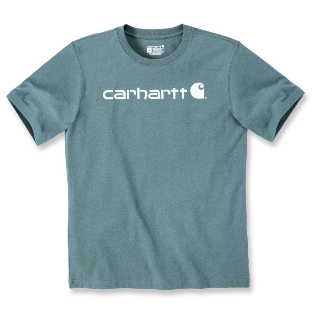 Carhartt Core Logo T-shirt S/s, Sea Pine Heather, S