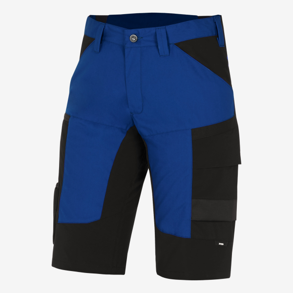 FHB KIM Bermuda elastisch, royalblau-schwarz, Gr.