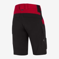 FHB KIM Bermuda elastisch, rot-schwarz, Gr.