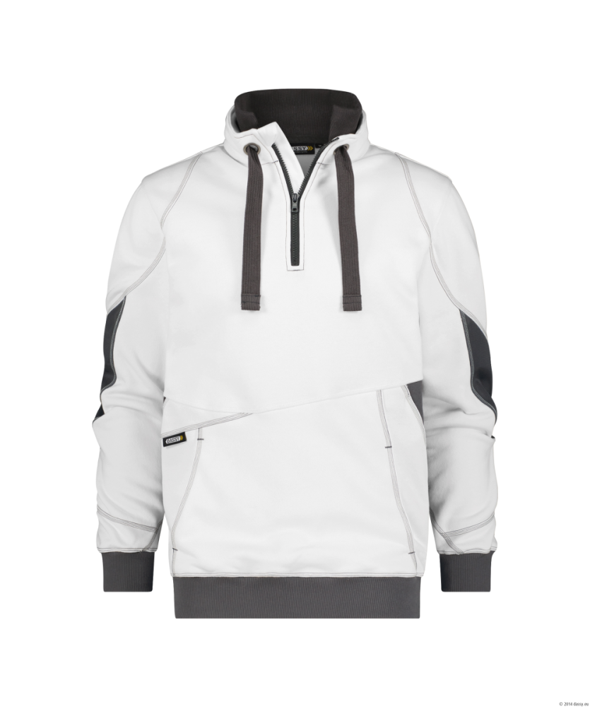 Dassy ® Stellar, Sweatshirt, Weiß/anthrazitgrau, M