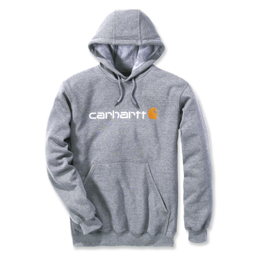Carhartt Signature Logo Sweatshirt, Heather Grey