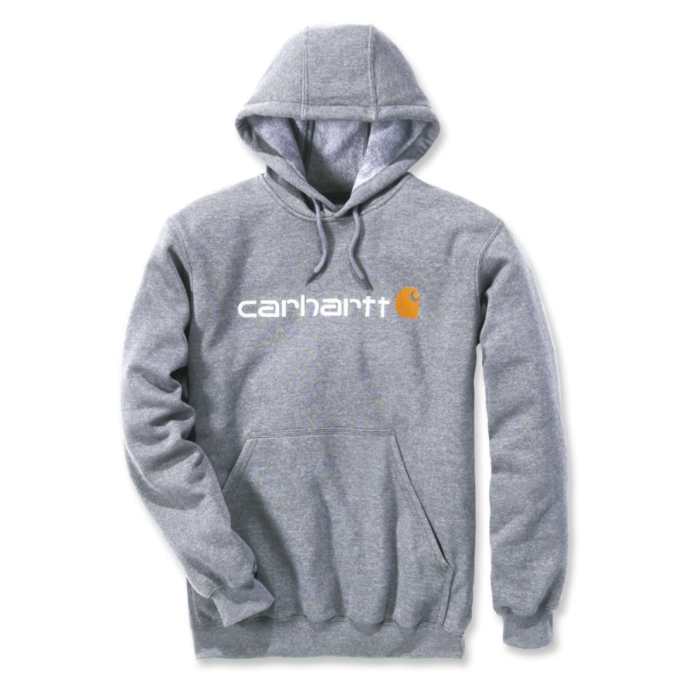 Carhartt Signature Logo Sweatshirt, Heather Grey