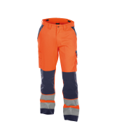 Dassy ® Buffalo, Warnschutzhose mit Kniepolstertaschen, Neonorange/dunkelblau, Standard