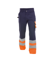 Dassy ® Omaha, Warnschutzhose, Dunkelblau/neonorange, Minus